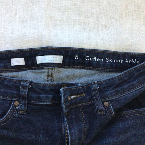 Lauren Conrad Cuffed Skinny Ankle Jeans Sz6 - Picture 2 of 3